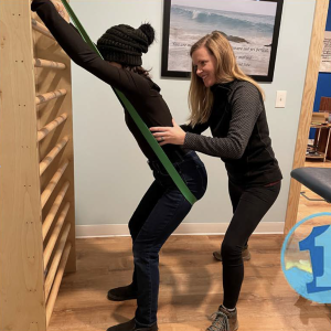 Schroth Method demo at asheville physical therapy clinic